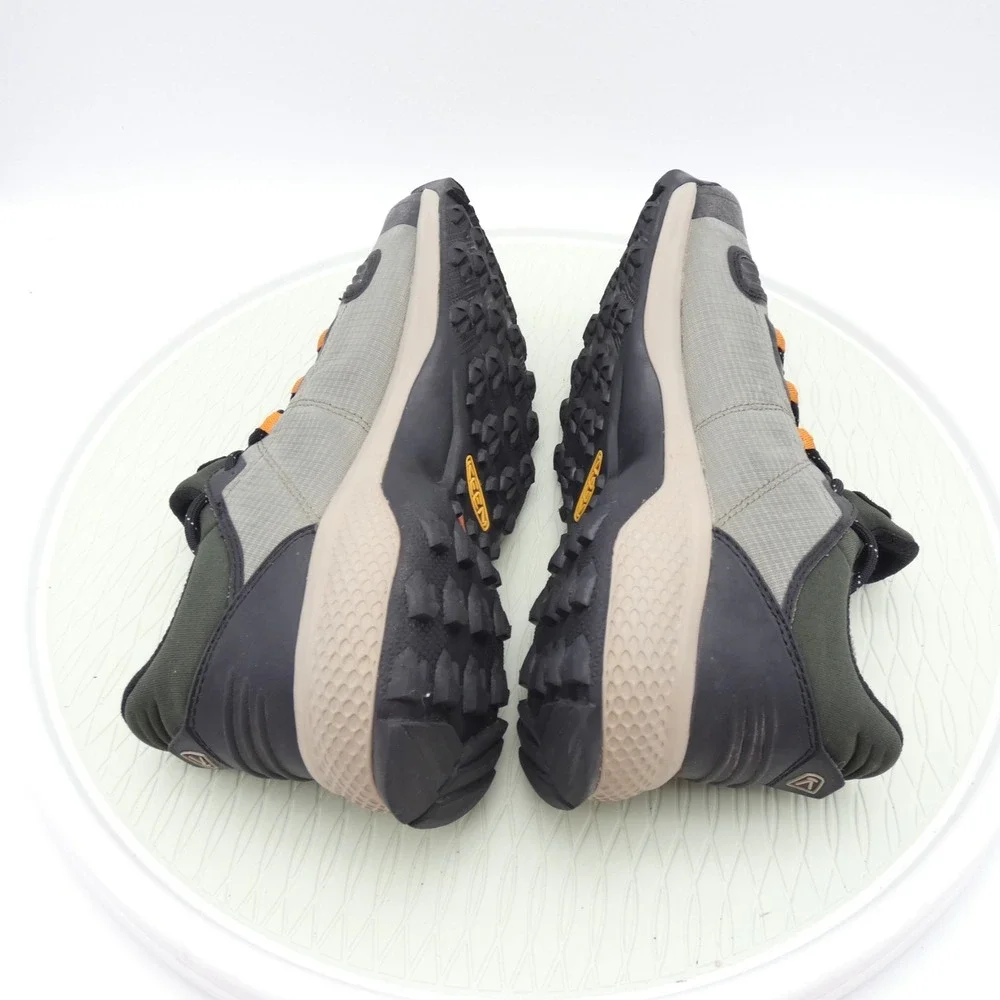 Keen Tempo Flex Mens US 9 Hiking Shoes Gray Green Waterproof Lace Up Sneakers